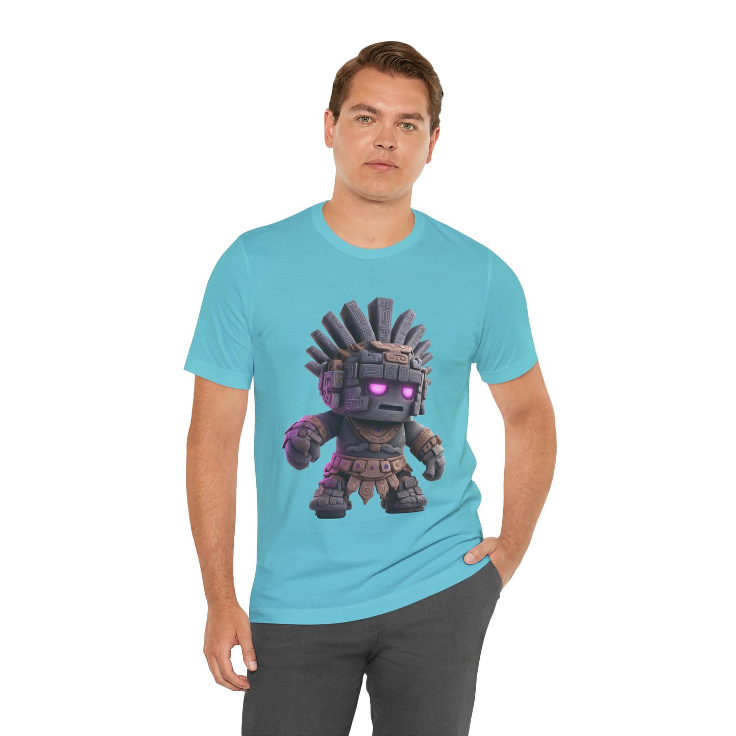 Stone Guardian of the Aztec Realm Unisex T-Shirt