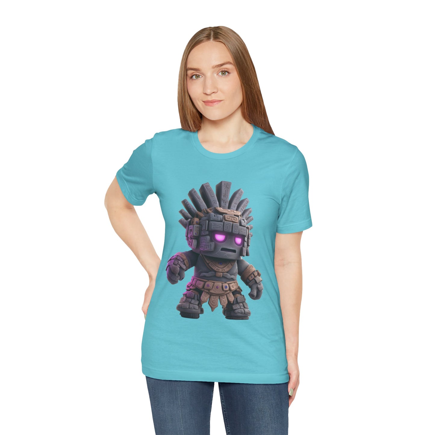Stone Guardian of the Aztec Realm Unisex T-Shirt
