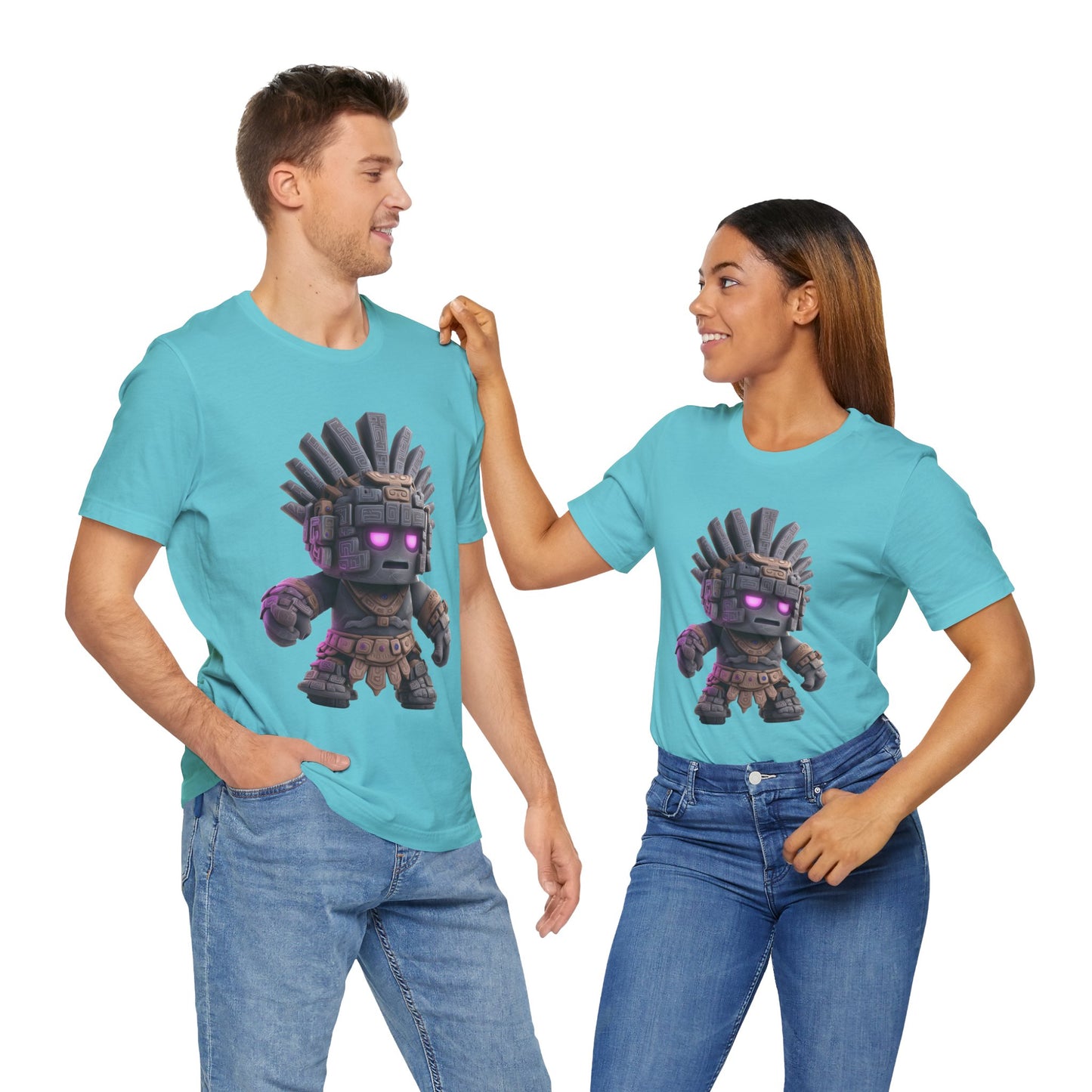 Stone Guardian of the Aztec Realm Unisex T-Shirt