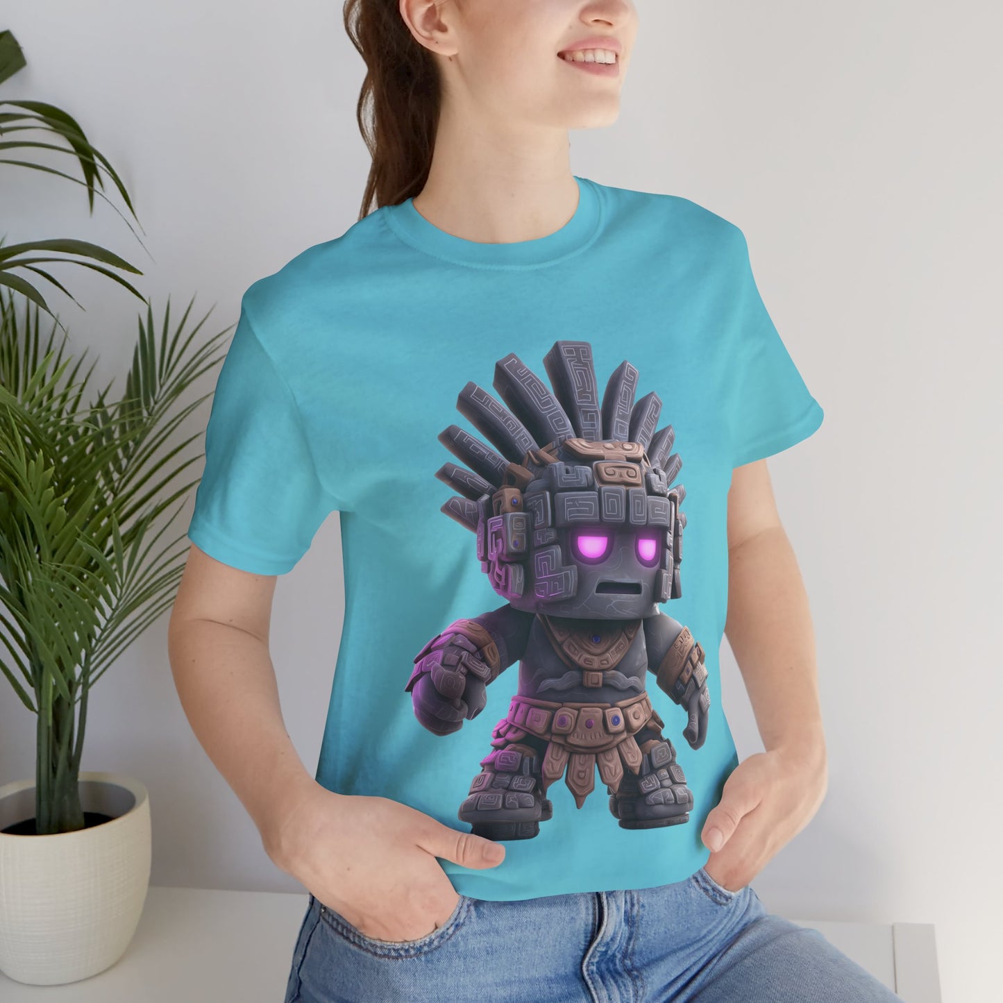 Stone Guardian of the Aztec Realm Unisex T-Shirt