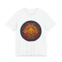 Neon Aztec Calendar Unisex T-Shirt