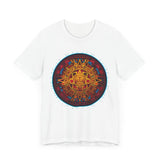 Neon Aztec Calendar Unisex T-Shirt
