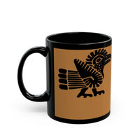 Aztec Bold Bird Illustration Black Mug