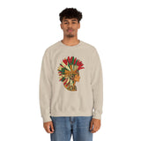 Aztec Warrior Head Illustration Unisex Sweatshirt