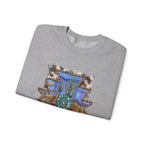 Aztec Turquoise Cactus Desert Landscape Unisex Sweatshirt