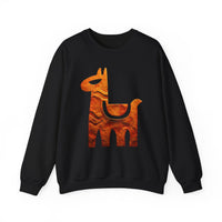 Minimalist Inca Llama Sandstone Petroglyph Unisex Sweatshirt