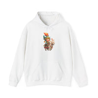 Chibi Inca Warrior Riding Llama Cartoon Unisex Hoodie