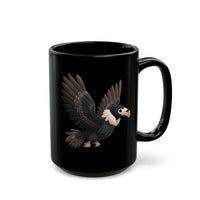 Chibi Inca Condor Cartoon Style Black Mug