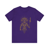 Warrior Shaman Tribal Glyph Gold Line Unisex T-Shirt
