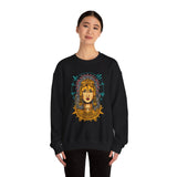 Golden Aztec Warrior Queen Illustration Unisex Sweatshirt