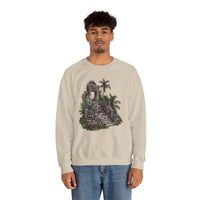 Mayan Jungle Temple Guardian Stairway Unisex Sweatshirt