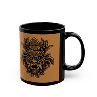 Quetzalcoatl Feathered Serpent God Black Mug