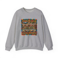 Pre-Columbian Tribal Stripe Pattern Unisex Sweatshirt