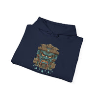 Tlaloc Rain God Stone Face Glyph Unisex Hoodie