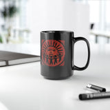 Radiant Tribal Sun Worship Inca Style Black Mug