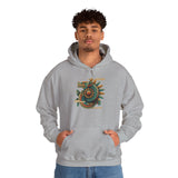 Feathered Serpent Sun Spiral Unisex Hoodie