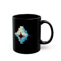 Lake Titicaca Minimalist Landscape Black Mug