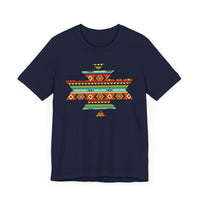 Sacred Geometric Textile Pattern Illustration Unisex T-Shirt