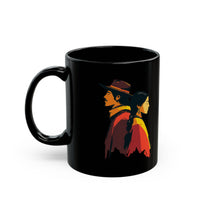 Cultural Heritage Native Portrait Design Black Mug