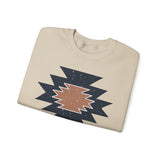 Minimal Southwest Tribal Rug Pattern Illustration Unisex Sweatshirt