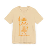 Sun Staff Shaman Tribal Symbol Gold Line Unisex T-Shirt