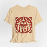Radiant Tribal Sun Worship Inca Style Unisex T-Shirt