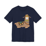 Resting Alpaca In Traditional Ornaments Unisex T-Shirt