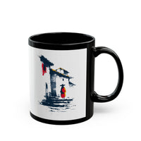 Cuzco Steps Heritage Minimalist Art Black Mug