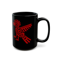 Mayan Bird Totem Symbol Black Mug