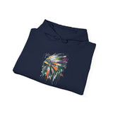 Urban Feather Headdress Graffiti Unisex Hoodie