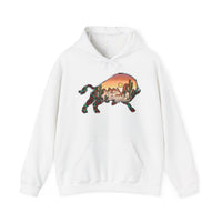 Aztec Buffalo Desert Sunset Silhouette Unisex Hoodie