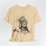 Inca Warrior Line Art Tribal Design Unisex T-Shirt