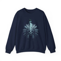 Mystical Inca Chaman Skull Bohemian Vibe Unisex Sweatshirt