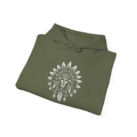Sacred Tribal Chief Emblem Illustration Unisex Hoodie