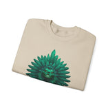 Quetzalcoatl Feathered Serpent God Dark Portrait Unisex Sweatshirt