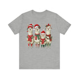 Inca Christmas Llama Family from the Andes Unisex T-Shirt