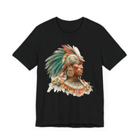 Maya Elder Warrior Watercolor Portrait Unisex T-Shirt