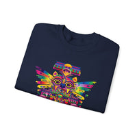 Psychedelic Mesoamerican Totem Mask Unisex Sweatshirt