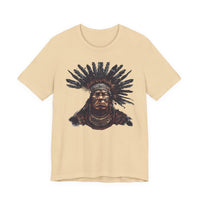 Tribal Feather Headdress Warrior Unisex T-Shirt