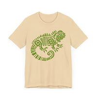 Mayan Aztec Totem Symbol of Iguana Unisex T-Shirt