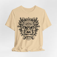 Aztec-Inspired Tlaloc God Tribe Graphic Unisex T-Shirt