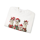 Inca Christmas Llama Family from the Andes Unisex Sweatshirt