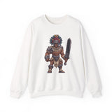 Obsidian Blade Fighter Pixel Art Unisex Sweatshirt