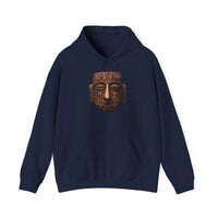 Ancient Andean Tribal Mask Stylized Face Unisex Hoodie