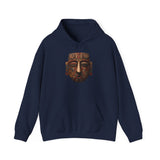 Ancient Andean Tribal Mask Stylized Face Unisex Hoodie