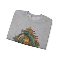 Quetzalcoatl Feathered Sun Glyph Unisex Sweatshirt