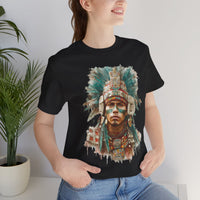 Maya Warrior Watercolor Portrait Unisex T-Shirt