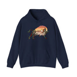 Aztec Buffalo Desert Sunset Silhouette Unisex Hoodie