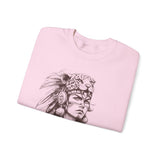 Aztec Warrior Woman Jaguar Spirit Sketch Unisex Sweatshirt