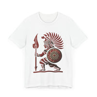Young Warrior Glyph Pre-Hispanic Style Unisex T-Shirt